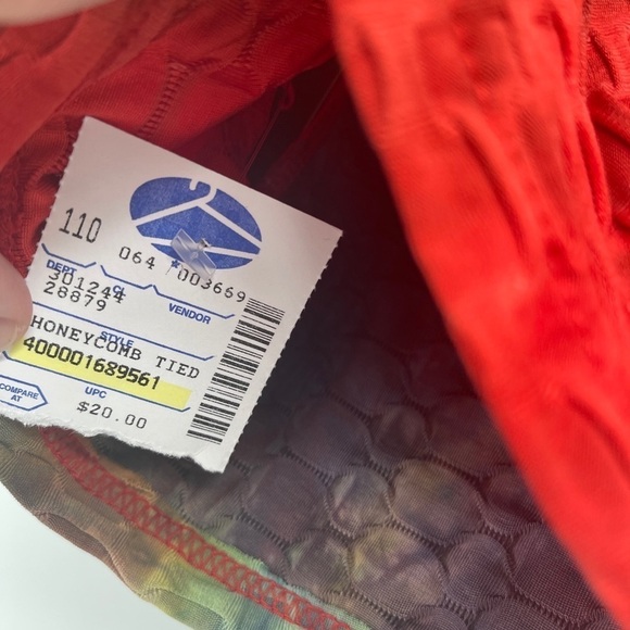 Honeycomb Textured Knit Tie Dye Biker Shorts Sz M By Cotton Candy - Picture 2 of 4